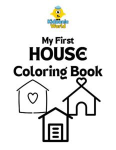 My First House Coloring book cover