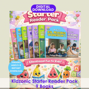 Kidzonic Starter Reader Pack Mock-up.